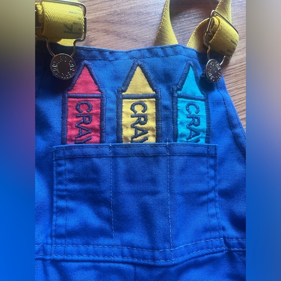 Vintage 80’s Carter’s Crayola overall boys 12 months - Picture 2 of 4